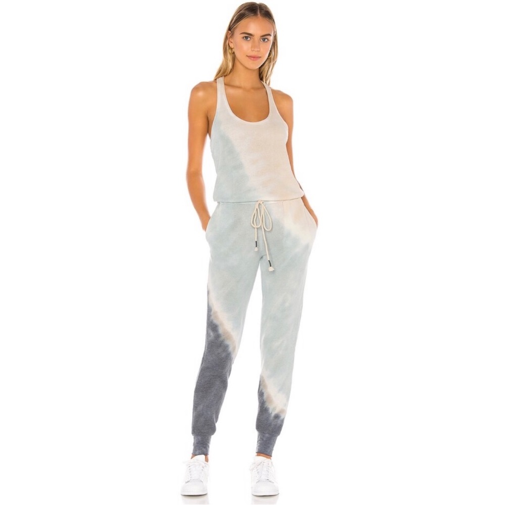 Young, Fabulous & Broke Eberhart Jumpsuit in Jade India Wash XS